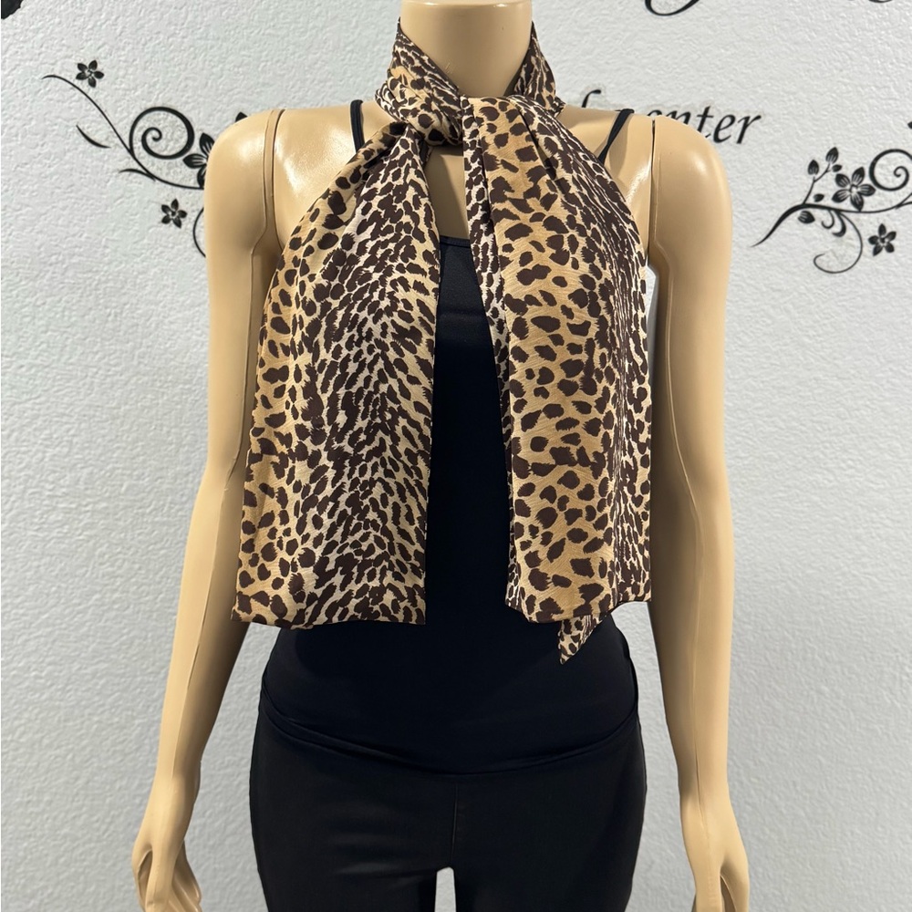 Animal Print Rectangular Scarf - Picture 2 of 4